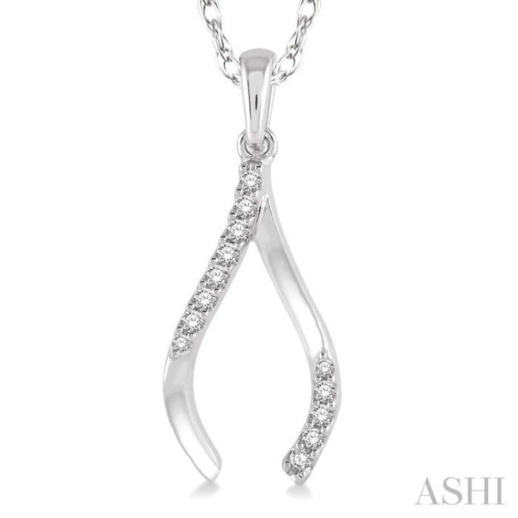 Wishbone Diamond Fashion Pendant