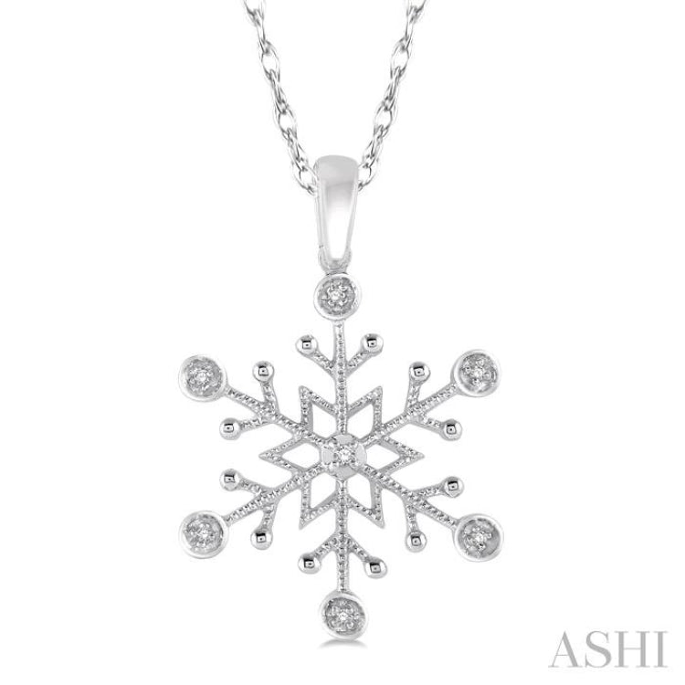 Snow Flake Diamond Fashion Pendant