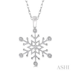 Snow Flake Diamond Fashion Pendant