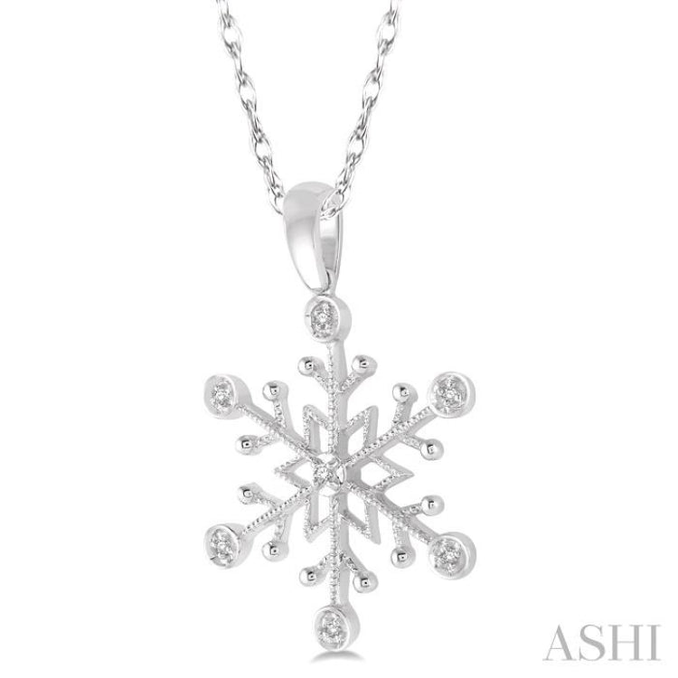 Snow Flake Diamond Fashion Pendant