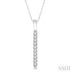 Vertical Bar Diamond Pendant