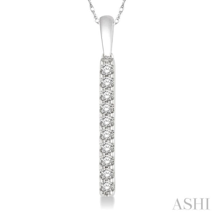 Vertical Bar Diamond Pendant