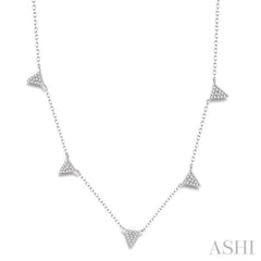 Triangle Diamond Station Necklace