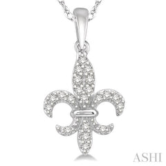 Fleur De Lis Diamond Fashion Pendant