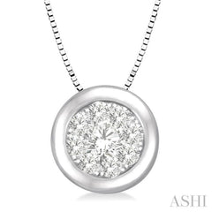 Round Shape Lovebright Essential Diamond Pendant