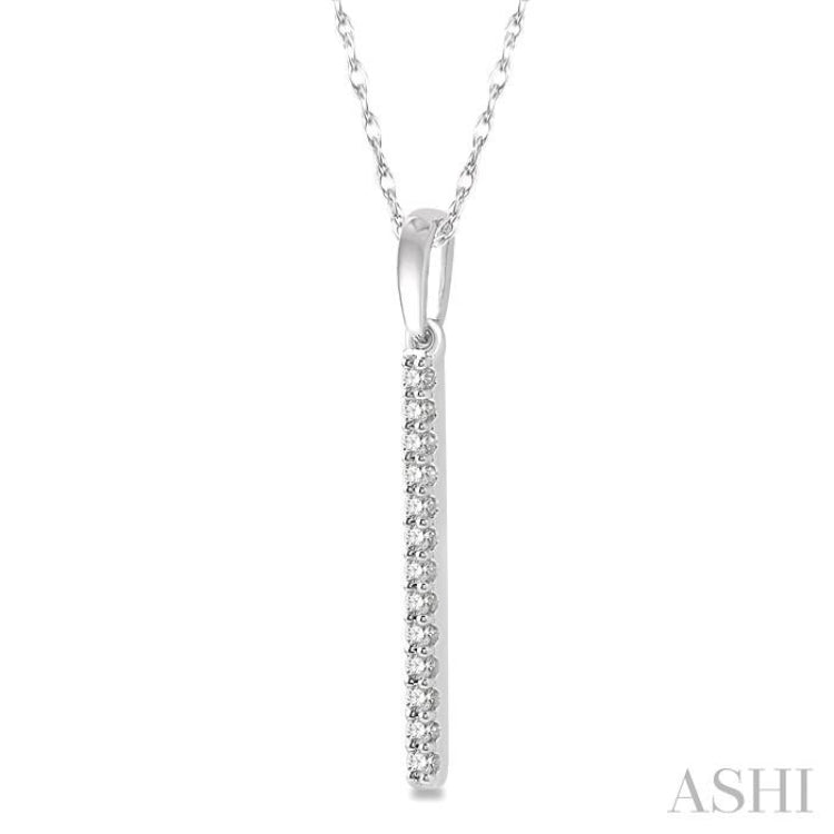 Vertical Bar Petite Diamond Fashion Pendant