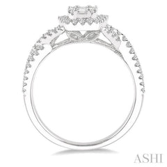 Halo Fusion Diamond Engagement Ring