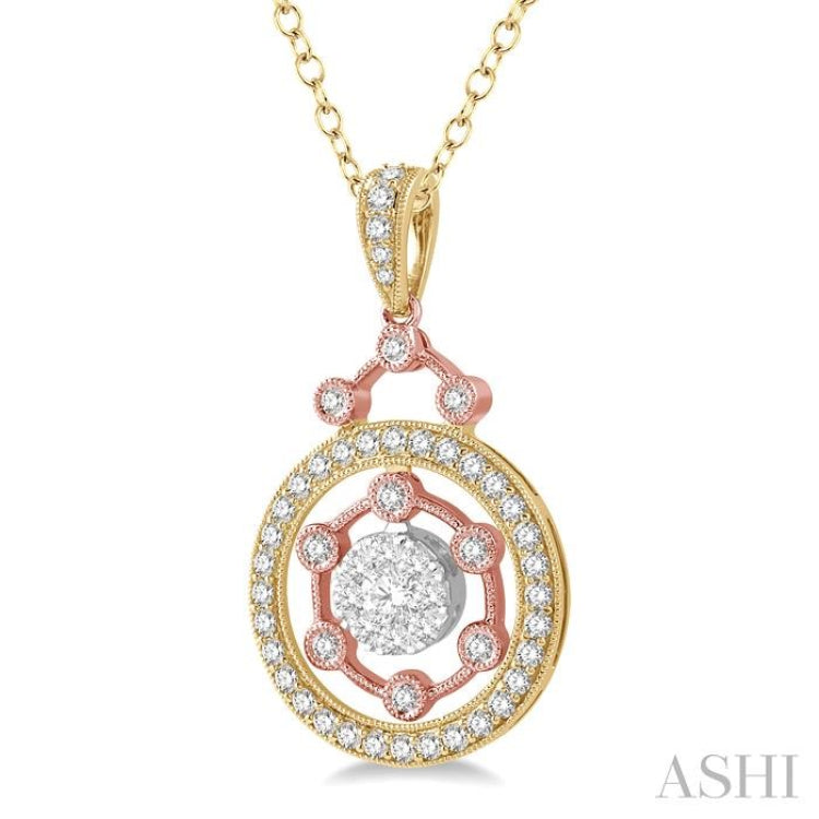 Round Shape Lovebright Diamond Pendant