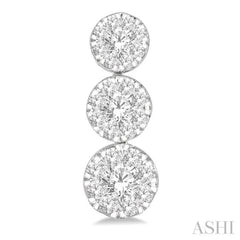 Round Shape Past Present & Future Lovebright Essential Diamond Earrings