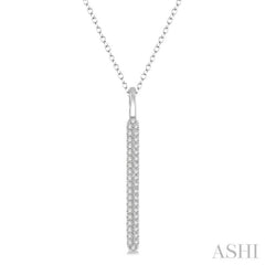 Vertical Bar Diamond Pendant