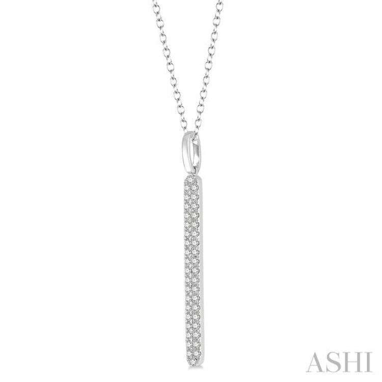 Vertical Bar Diamond Pendant