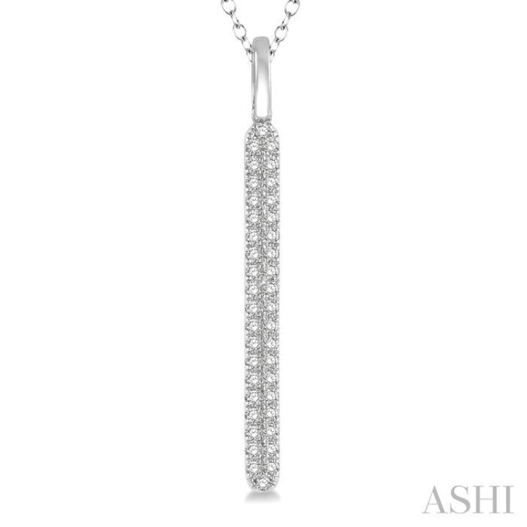 Vertical Bar Diamond Pendant