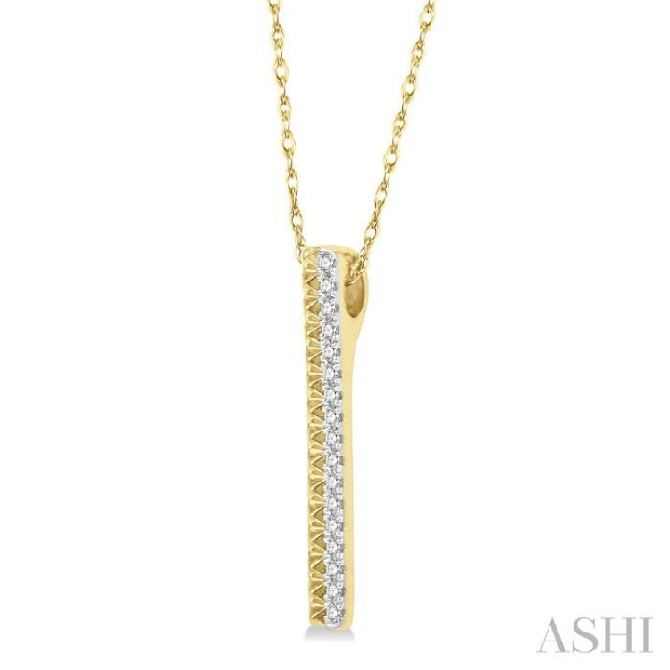 Vertical Bar Diamond Pendant