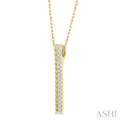 Vertical Bar Diamond Pendant