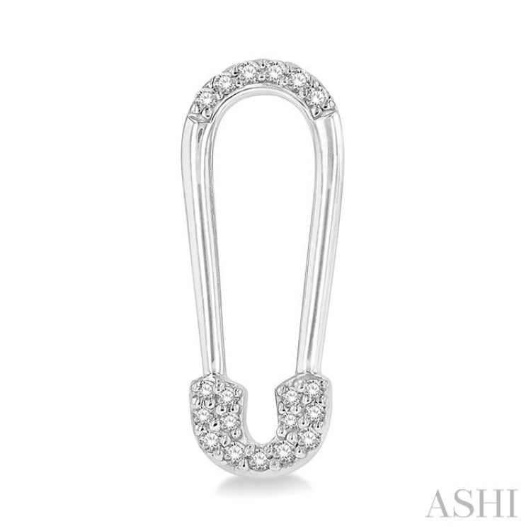 Safety Pin Diamond Fashion Earrings