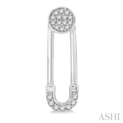 Safety Pin Diamond Fashion Earrings