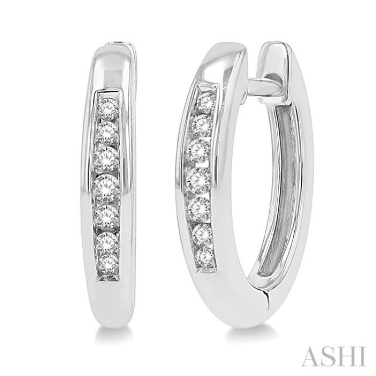 Petite Diamond Huggie Fashion Earrings