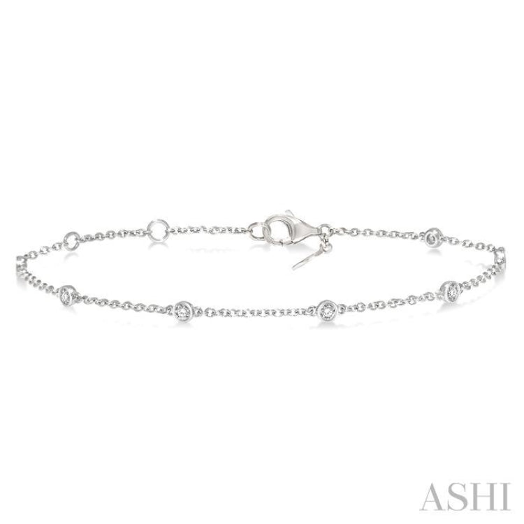 Diamond Station Chain Bracelet