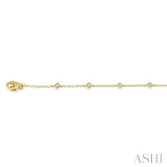 Diamond Station Chain Bracelet