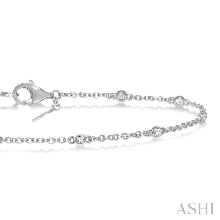 Diamond Station Chain Bracelet