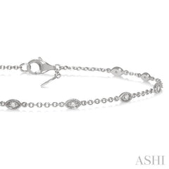 Marquise Shape Diamond Station Chain Bracelet