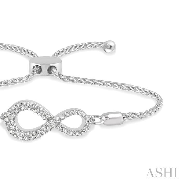 Infinity Diamond Lariat Bracelet