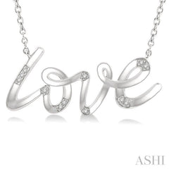 Silver Love Diamond Fashion Pendant