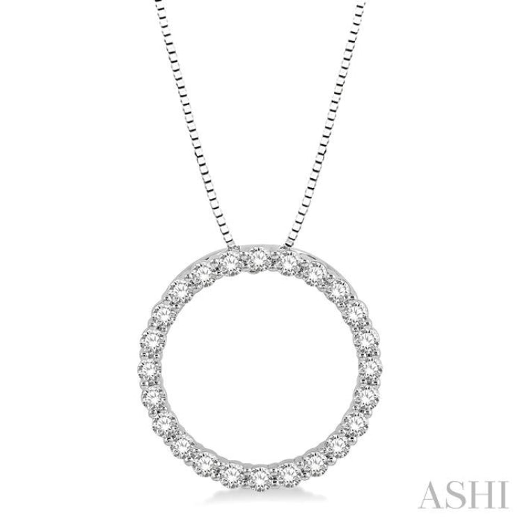 Circle Diamond Pendant