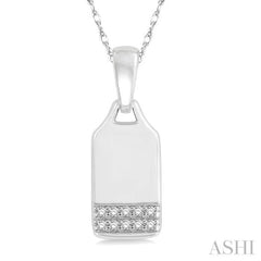 Dog Tag Diamond Pendant