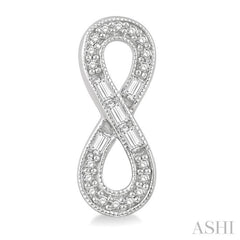 Infinity Baguette Diamond Fashion Earrings