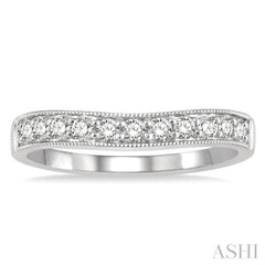 Curved Diamond Wedding Band