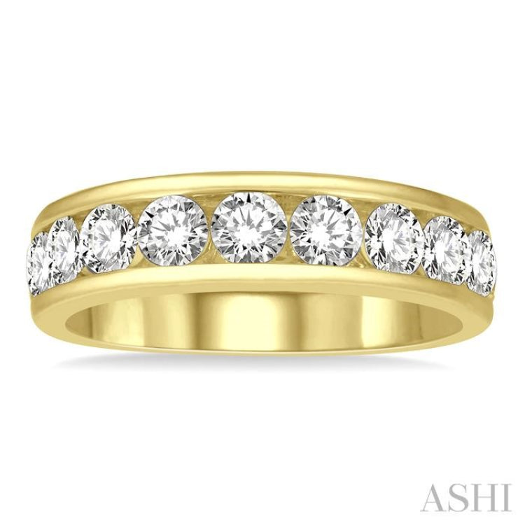 11 Stone Channel Set Diamond Wedding Band