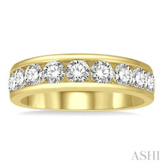 11 Stone Channel Set Diamond Wedding Band