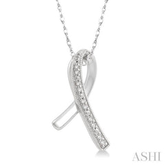 Ribbon Diamond Fashion Pendant