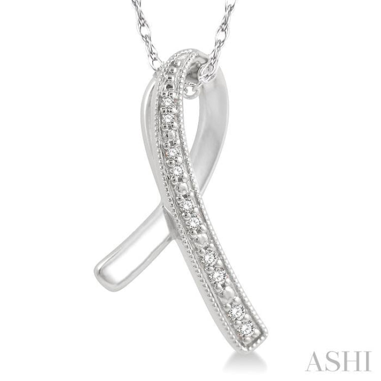 Ribbon Diamond Fashion Pendant