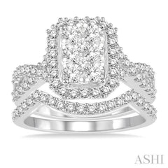 Halo Lovebright Diamond Wedding Set