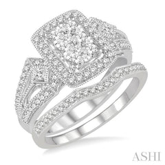 Halo Lovebright Diamond Wedding Set