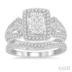 Halo Lovebright Diamond Wedding Set