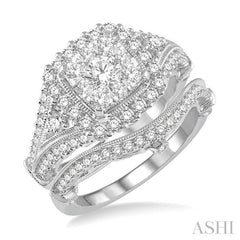 Halo Lovebright Diamond Wedding Set