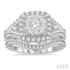 Halo Lovebright Diamond Wedding Set