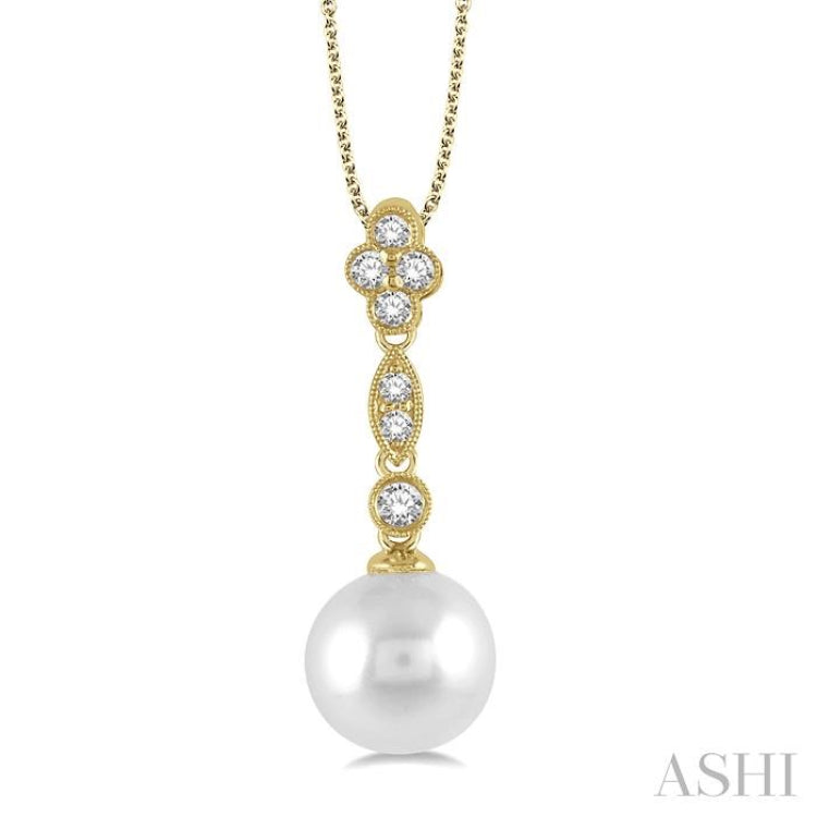 Pearl & Diamond Fashion Pendant