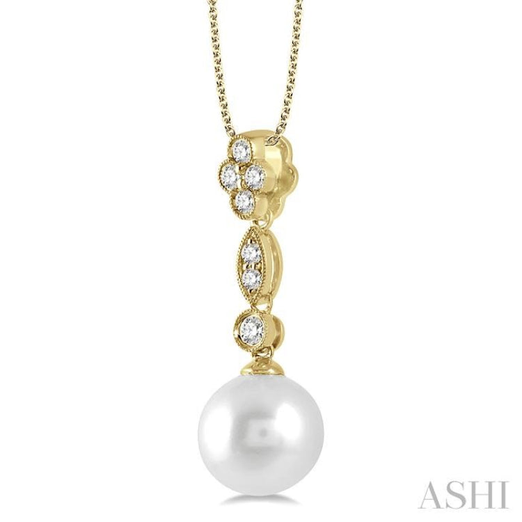 Pearl & Diamond Fashion Pendant