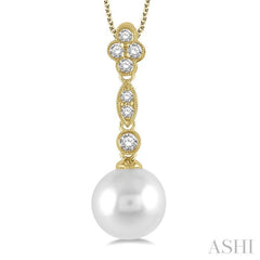 Pearl & Diamond Fashion Pendant