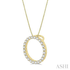 Circle Diamond Pendant