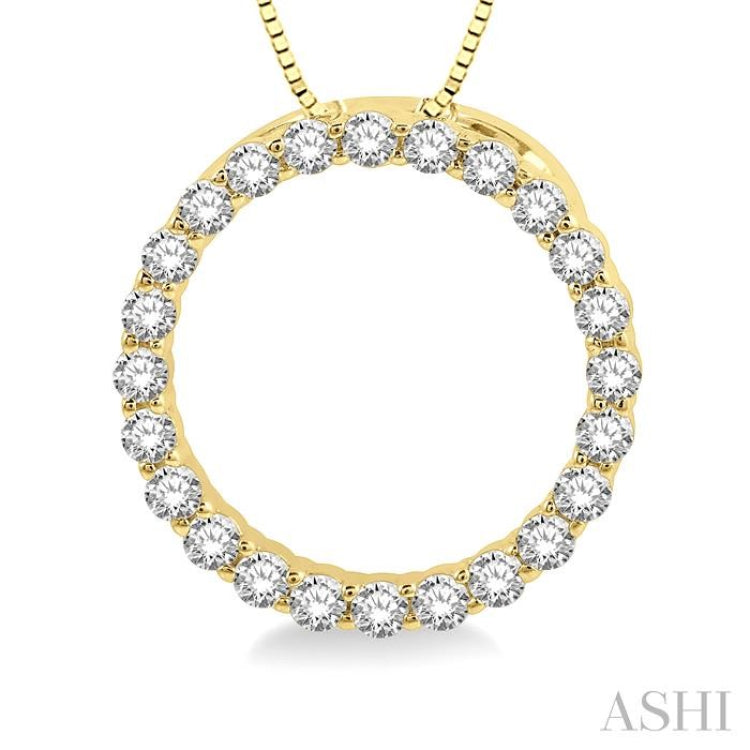 Circle Diamond Pendant