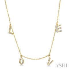 Love Diamond Station Necklace