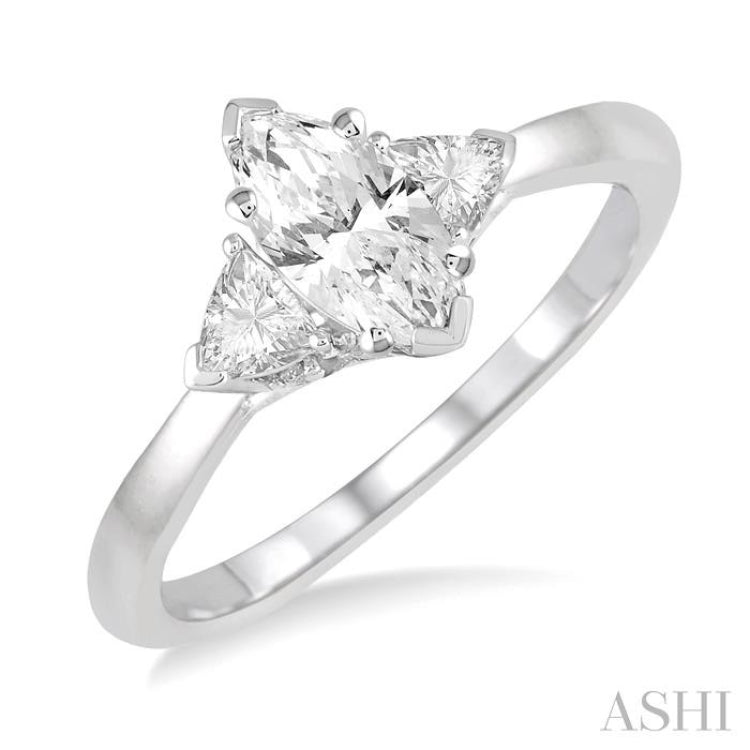 Marquise Shape Diamond Engagement Ring