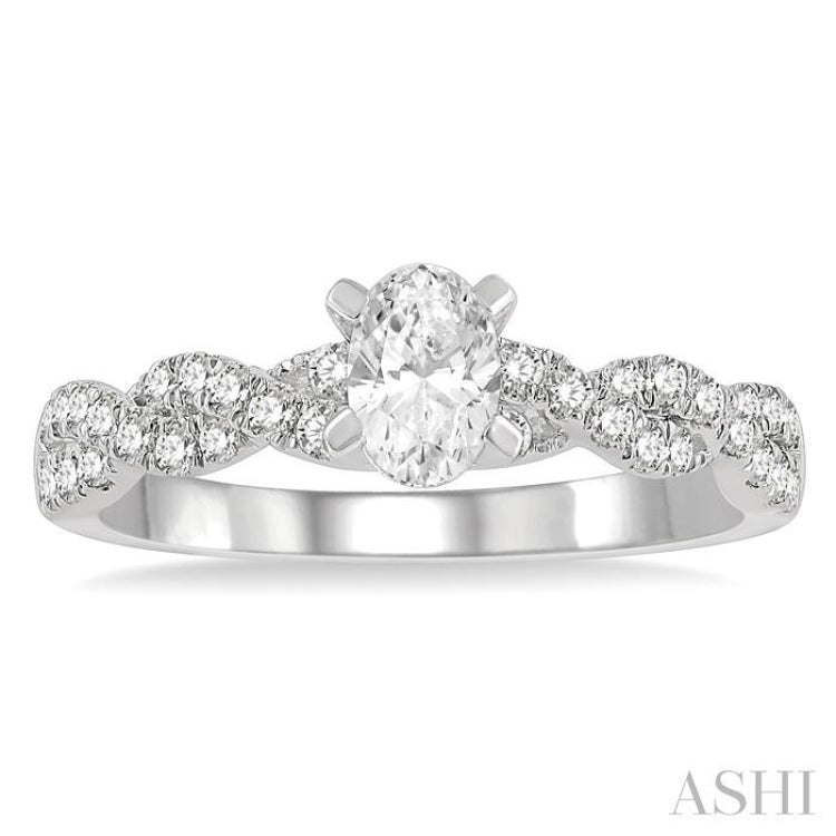 Oval Shape Diamond Engagement Ring