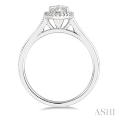 Marquise Shape Halo Diamond Engagement Ring