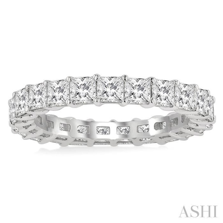 Princess Shape Eternity Diamond Wedding Band